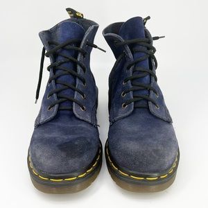 Dr. Marten’s 101 Blue Suede Combat Boots Size 5